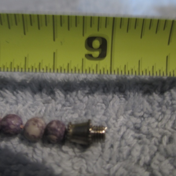 Vintage 9" Stunning Genuine Purple Stone Bracelet - Picture 5 of 5